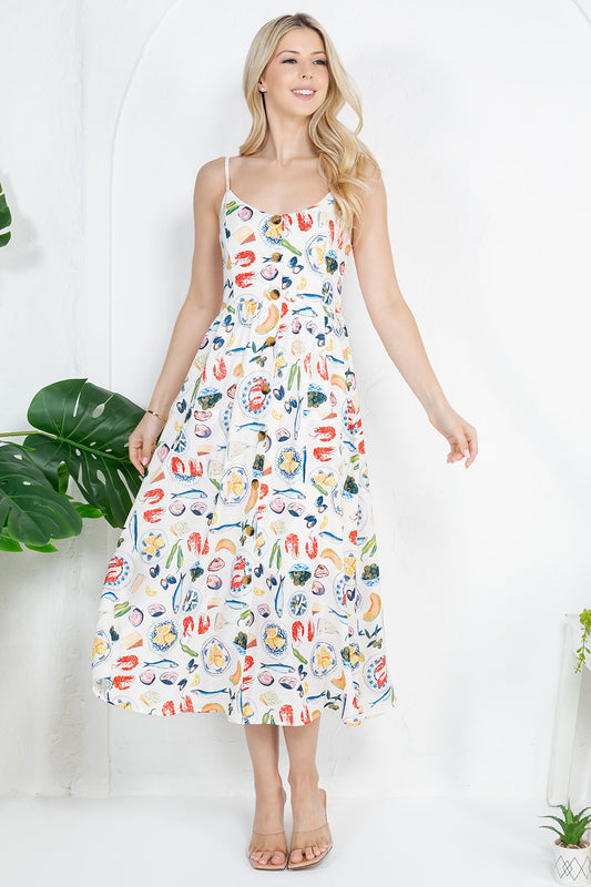 PRE-ORDER: Out Of Town Dress in Seafood