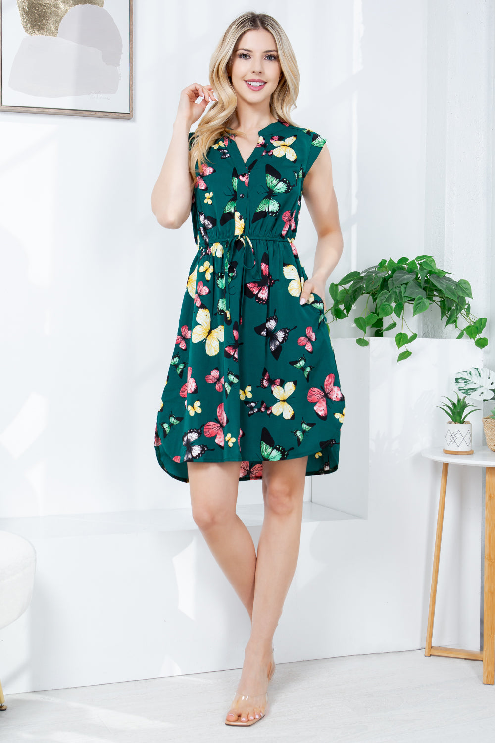 PRE-ORDER: French Cafe Dress in Butterfly