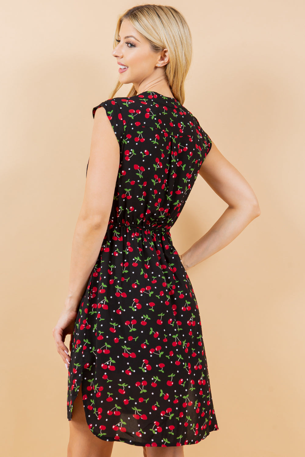 French Cafe Dress Cherry
