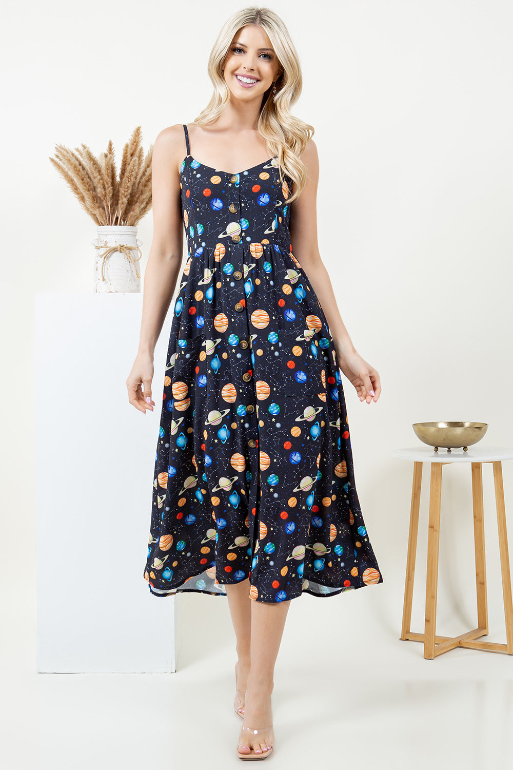 Out Of Town Dress in Planets