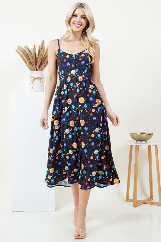 Out Of Town Dress in Planets