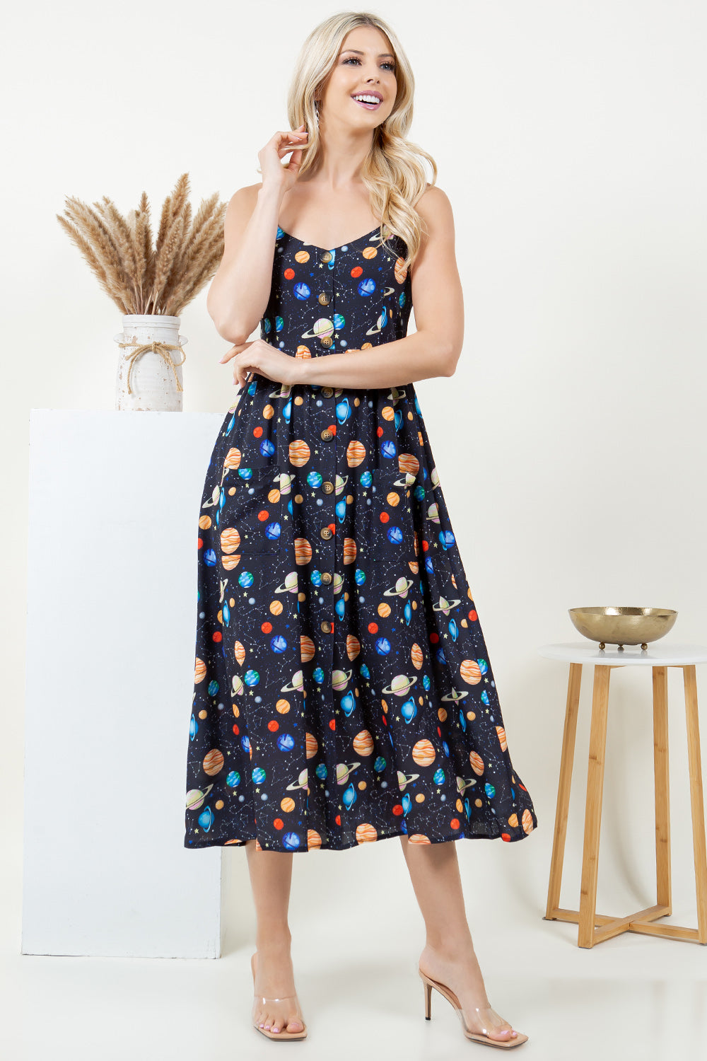 Out Of Town Dress in Planets