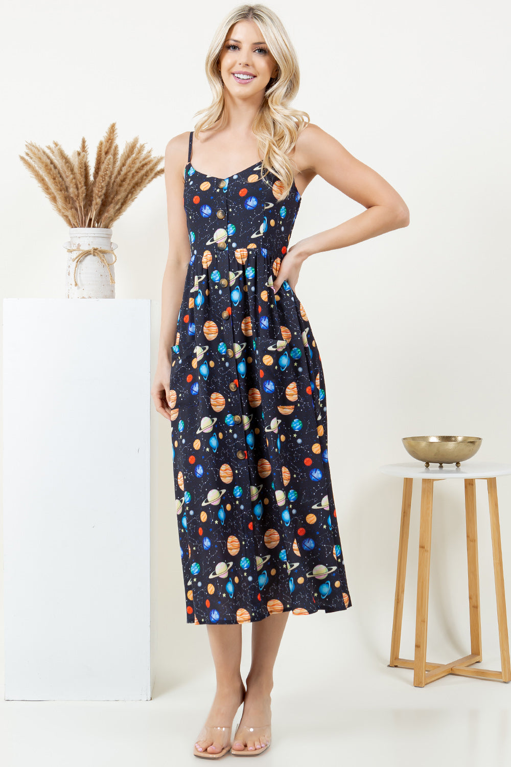 Out Of Town Dress in Planets
