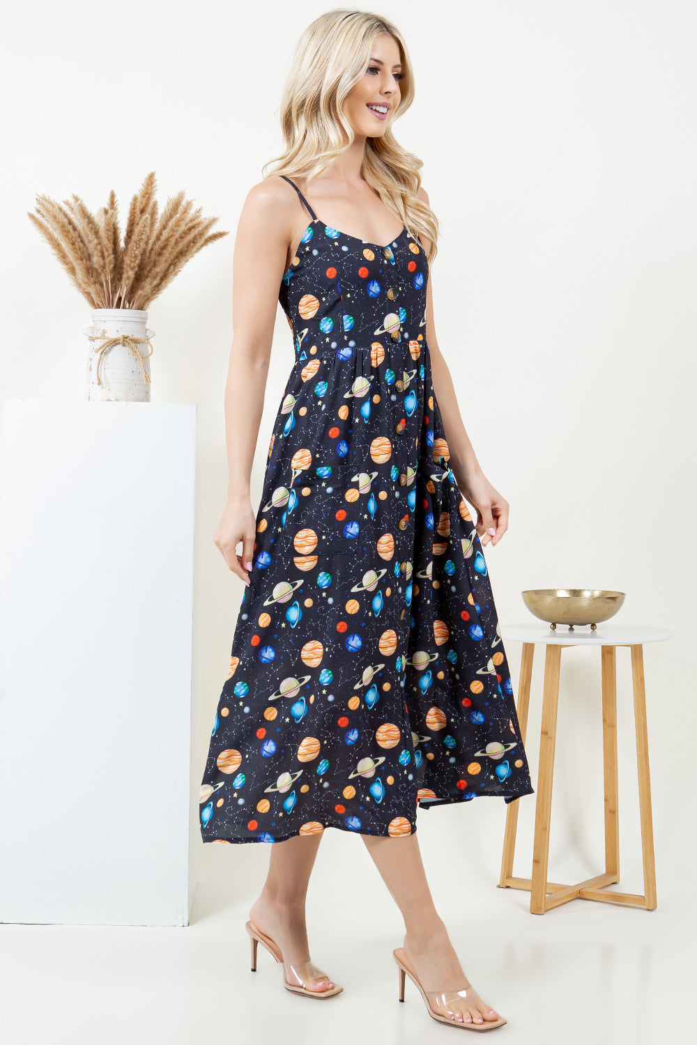 PRE-ORDER: Out Of Town Dress in Planets