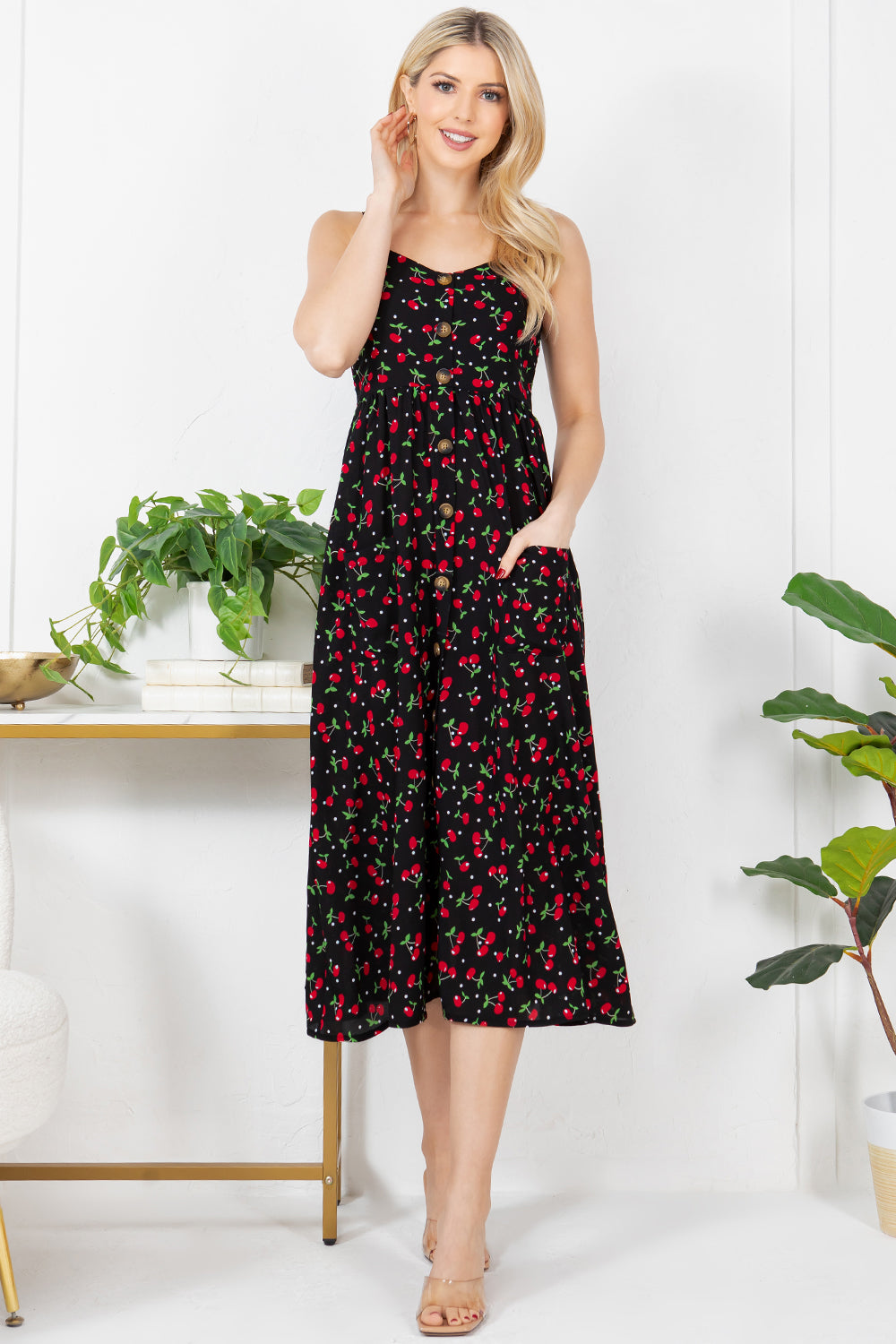 Out Of Town Dress Cherry
