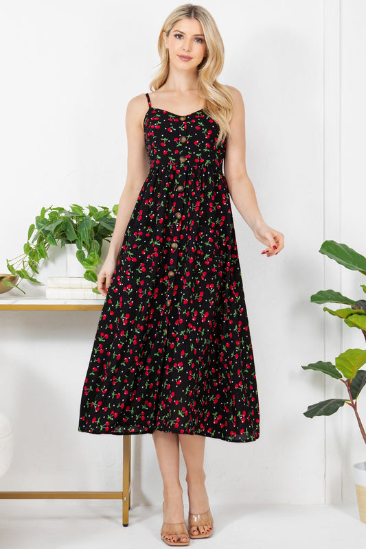 PRE-ORDER: Out Of Town Dress in Cherries