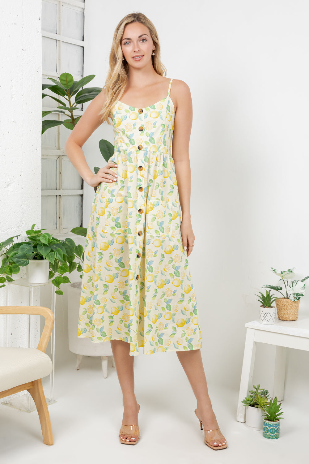 Out Of Town Dress Lemon