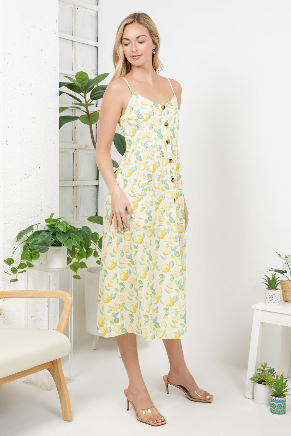 Out Of Town Dress Lemon