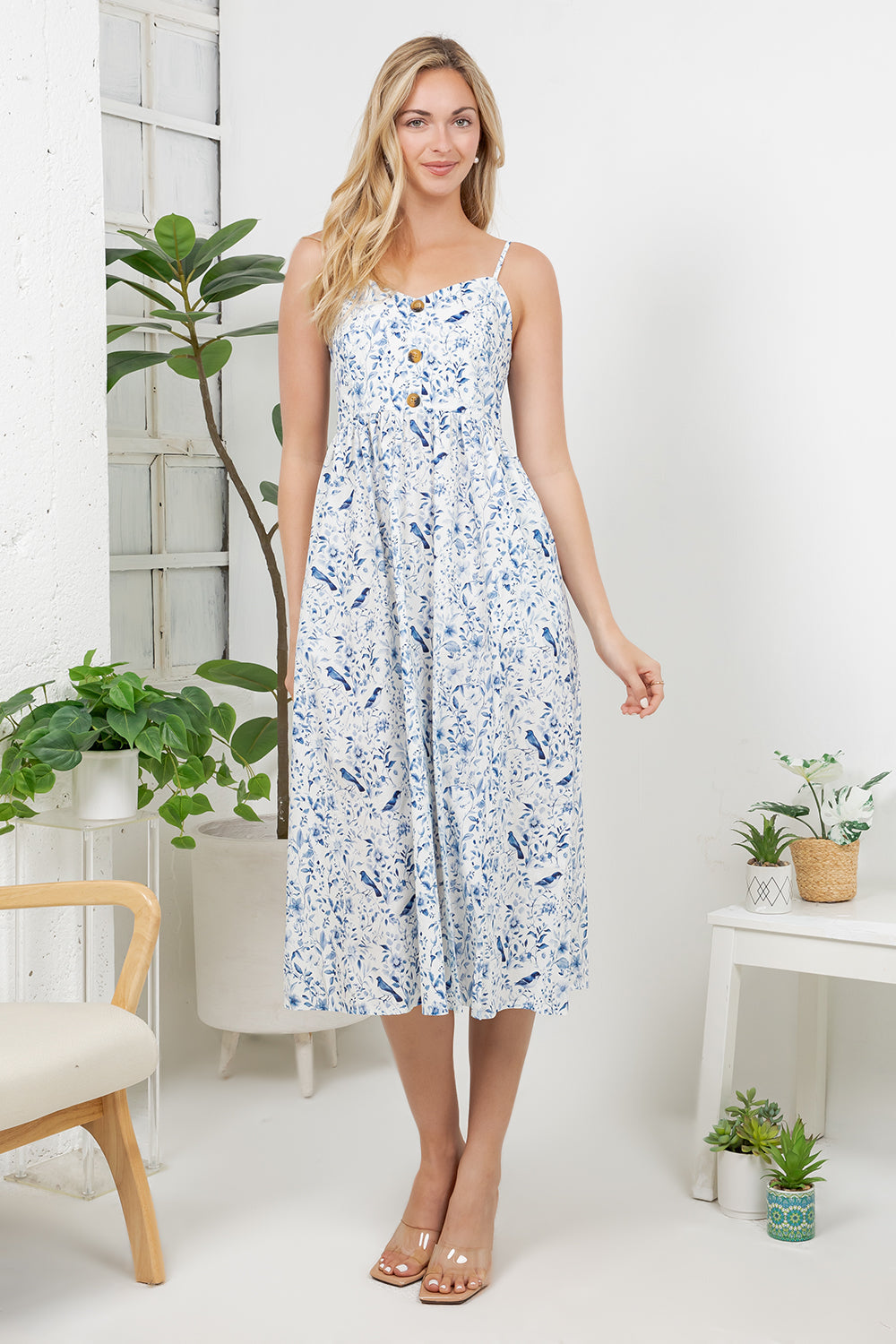 Out Of Town Dress Blue Bird