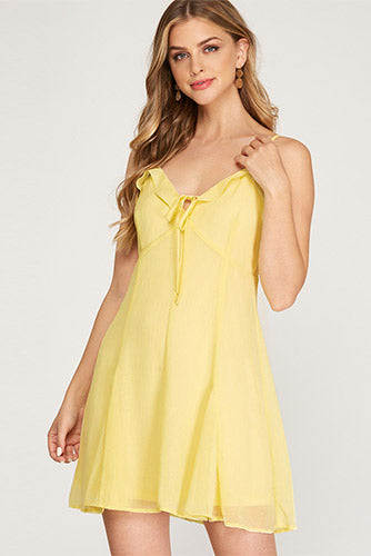 Lemon Twist Dress in Yellow