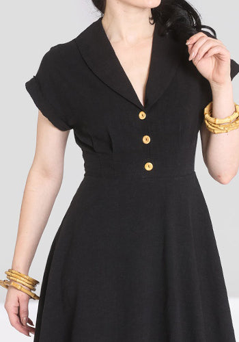 Artisan Market Dress In Black