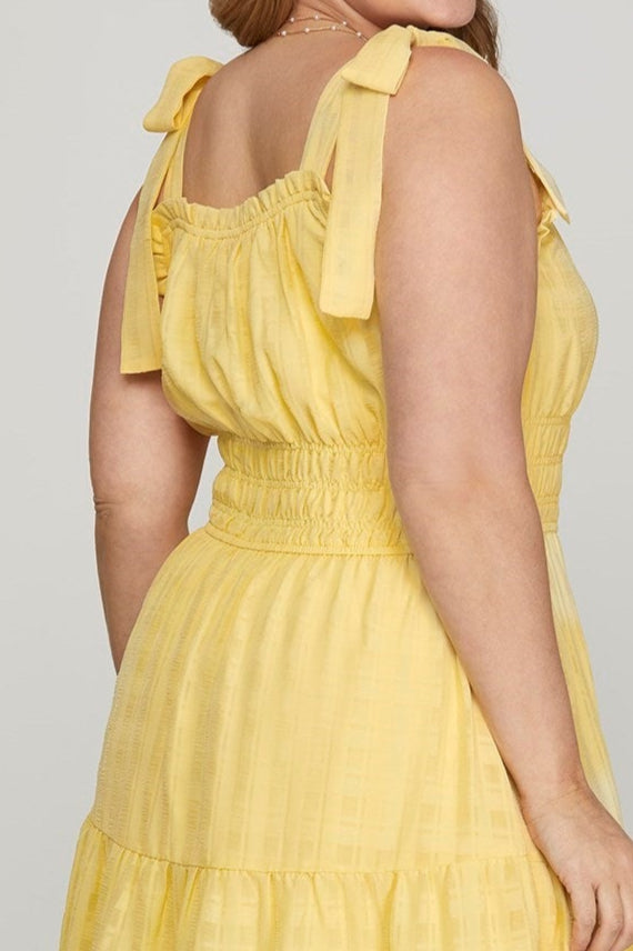 PRE-ORDER: Works Like a Charm Dress Yellow - PLUS