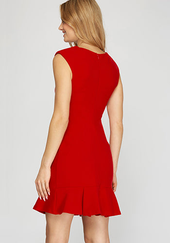 Feeling Cute Dress in Red