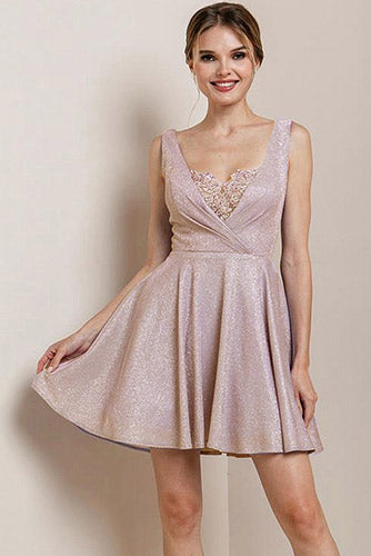 Dazzling Pink Champagne Dress