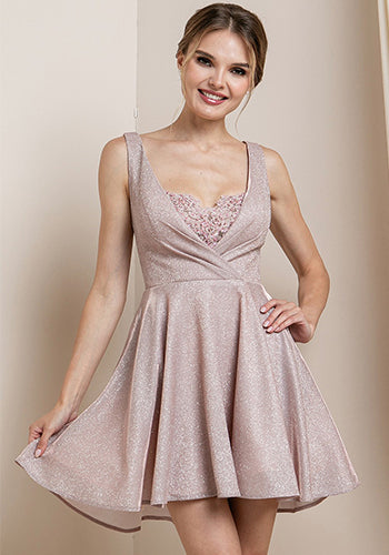 Dazzling Pink Champagne Dress