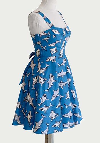 Summer Sweetheart Dress in Shark