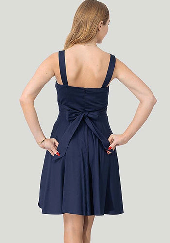 Summer Sweetheart Dress in Navy