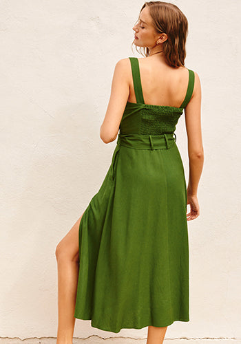 Garden Symphony Dress in Green