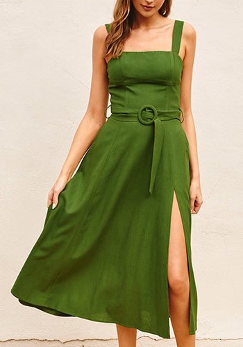 Garden Symphony Dress in Green