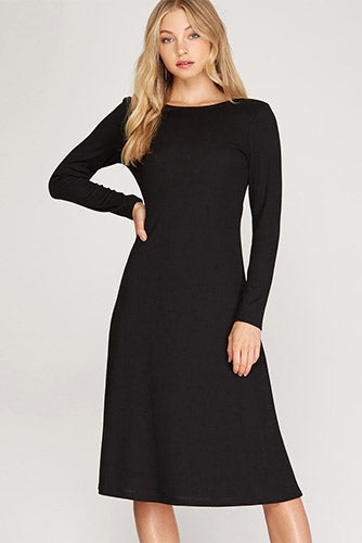 Walk In The Park Dress in Black