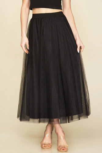 What A Tease Tulle Skirt in Black