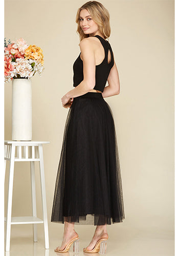 What A Tease Tulle Skirt in Black