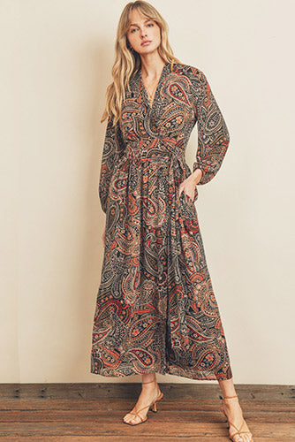 Wanderlust Maxi Dress in Rich Brown