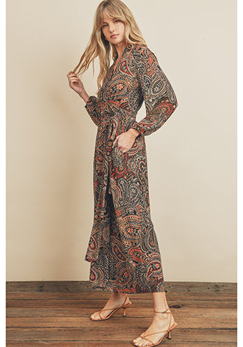 Wanderlust Maxi Dress in Rich Brown