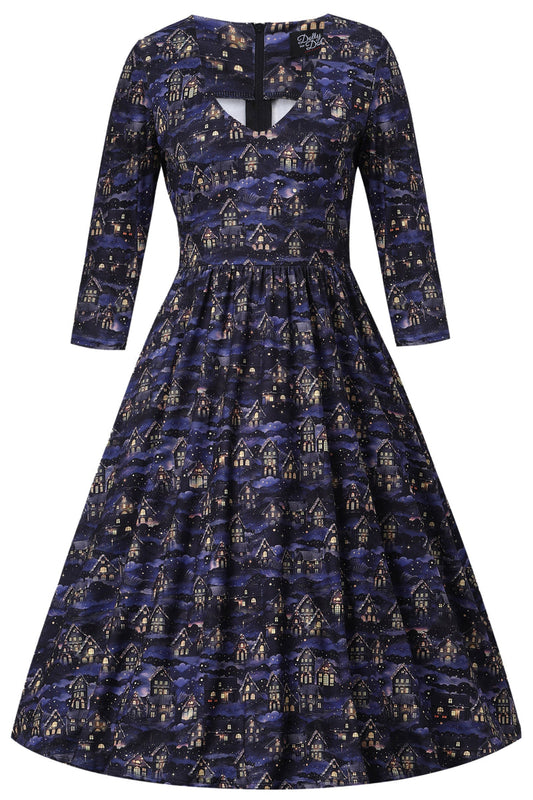 PRE-ORDER: Billie Dress in Snowy Village