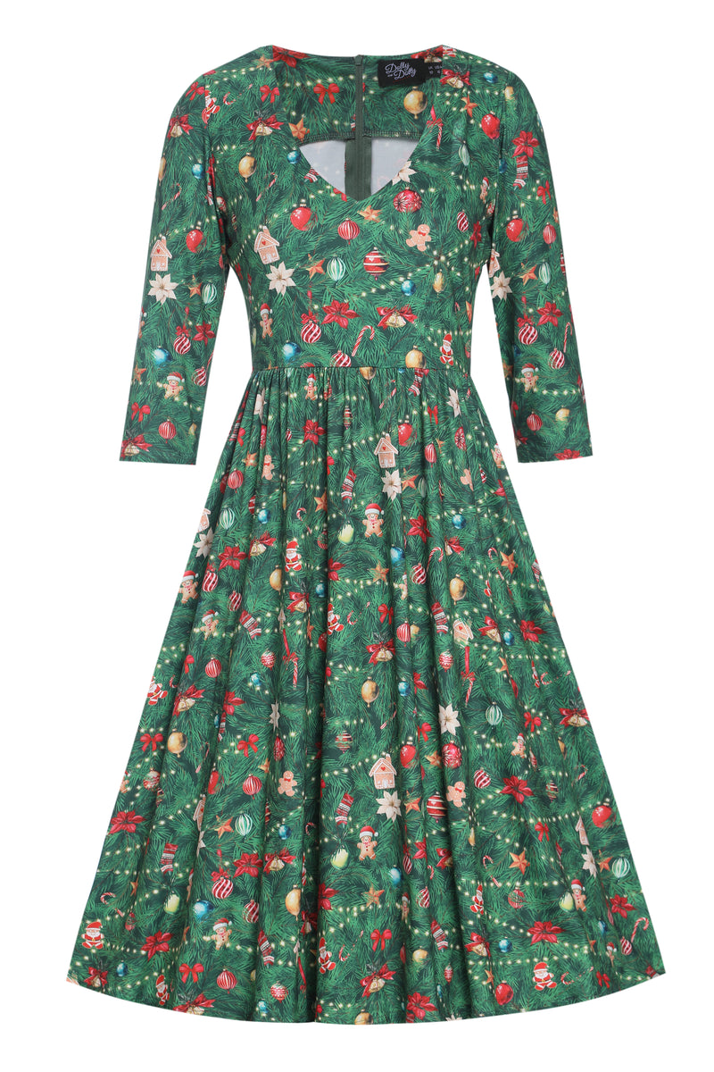 PRE-ORDER: Billie Dress in Christmas Tree