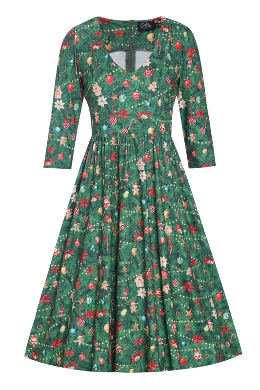 PRE-ORDER: Billie Dress in Christmas Tree