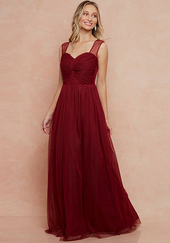 Clementine Dress in Burgundy