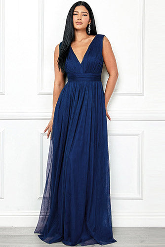 Melody Soft Tulle Dress in Blue