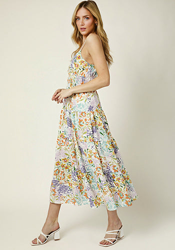 Swiss Valley Dress in Multi Wild Flower