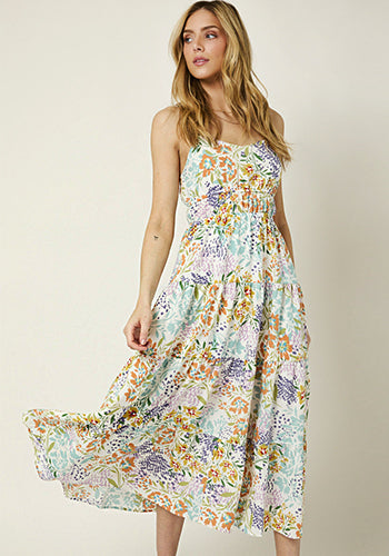 Swiss Valley Dress in Multi Wild Flower