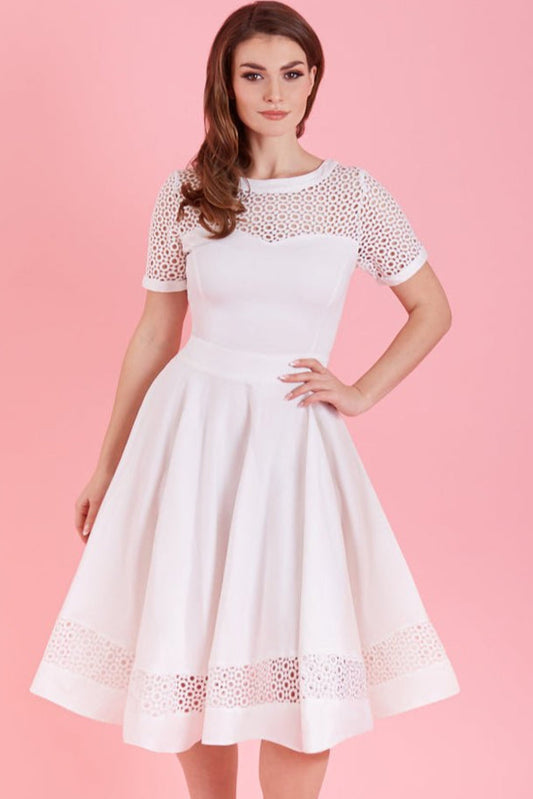 Tessa Dress in White