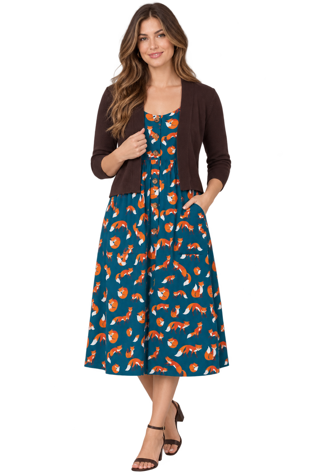 Out Of Town Dress in Fox