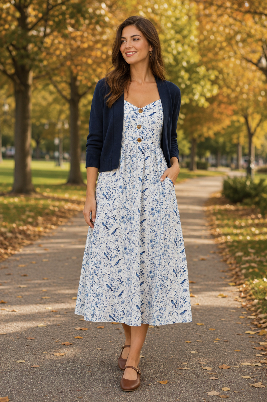 PRE-ORDER: Out Of Town Dress Blue Bird