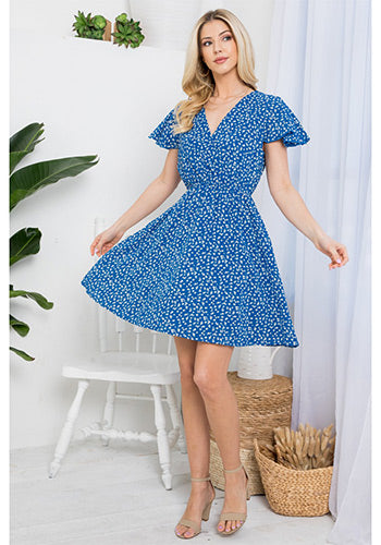 Wildflower At Heart Dress in Blue