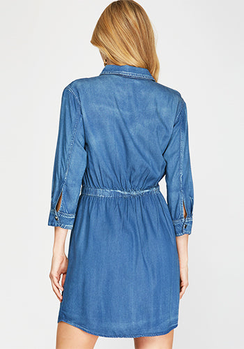 Something Blue Chambray Dress