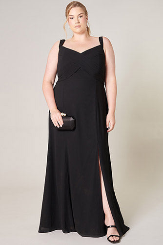 Dakota Maxi Dress in Black - Plus