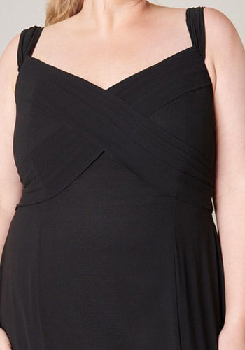 Dakota Maxi Dress in Black - Plus