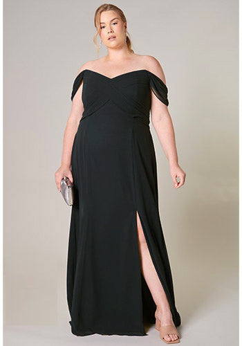 Dakota Maxi Dress in Black - Plus