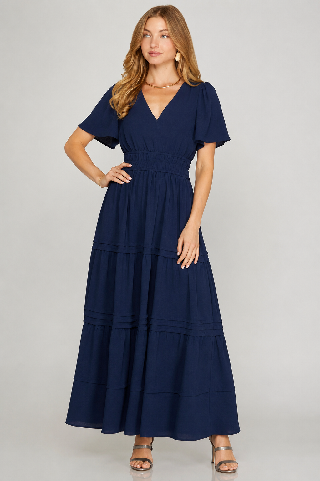 Fashionably Late Dress Navy