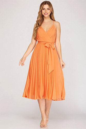 Love Language Midi Dress in Apricot