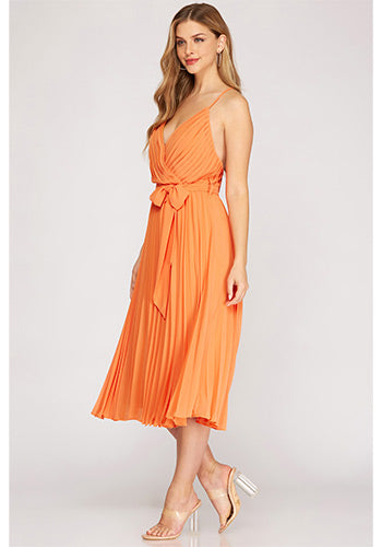 Love Language Midi Dress in Apricot