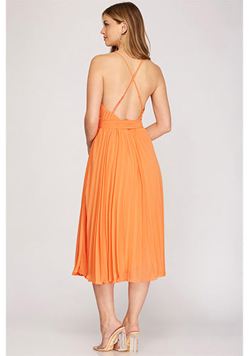 Love Language Midi Dress in Apricot