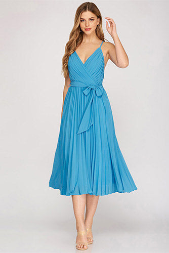 Love Language Midi Dress in Blue