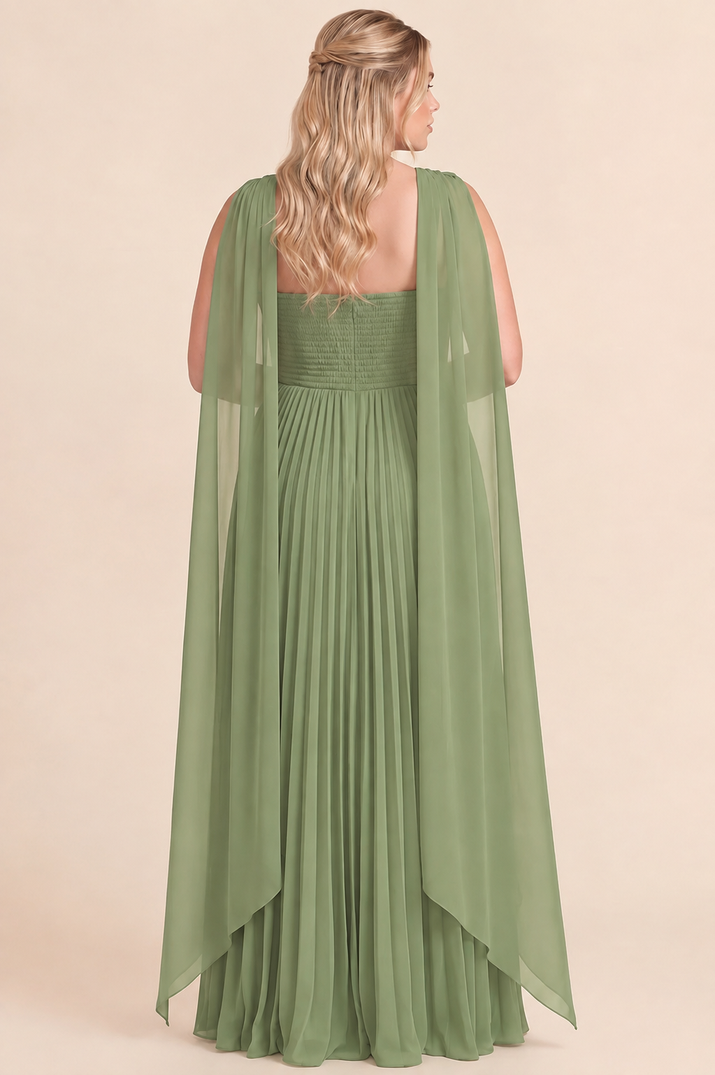 Renata Dress in Sage- Plus