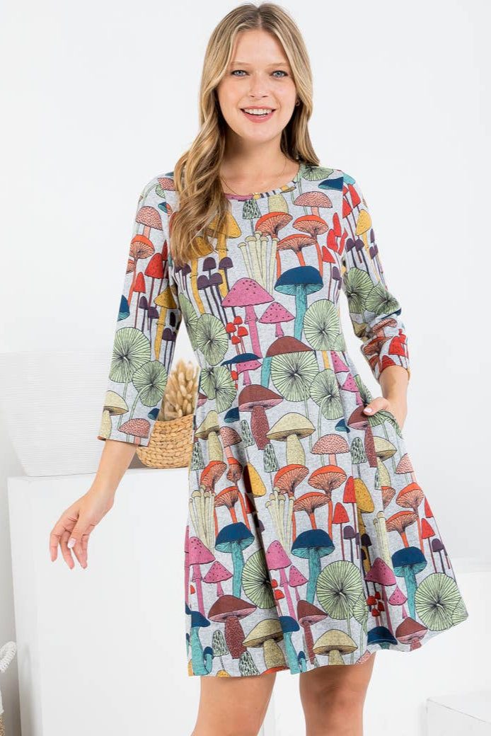 PRE-ORDER: Mushroom Sweater Dress